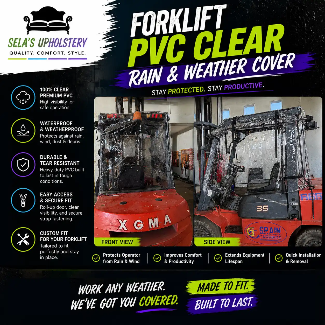 Forklift PVC Clear