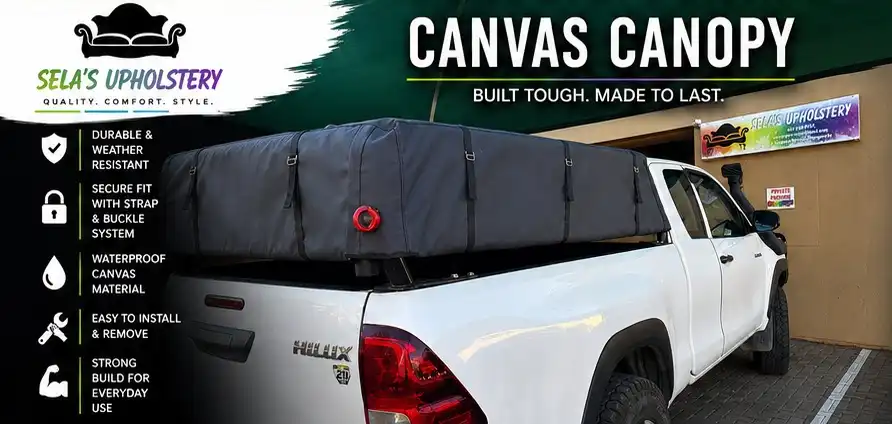 Double Cab Canvas Canopy